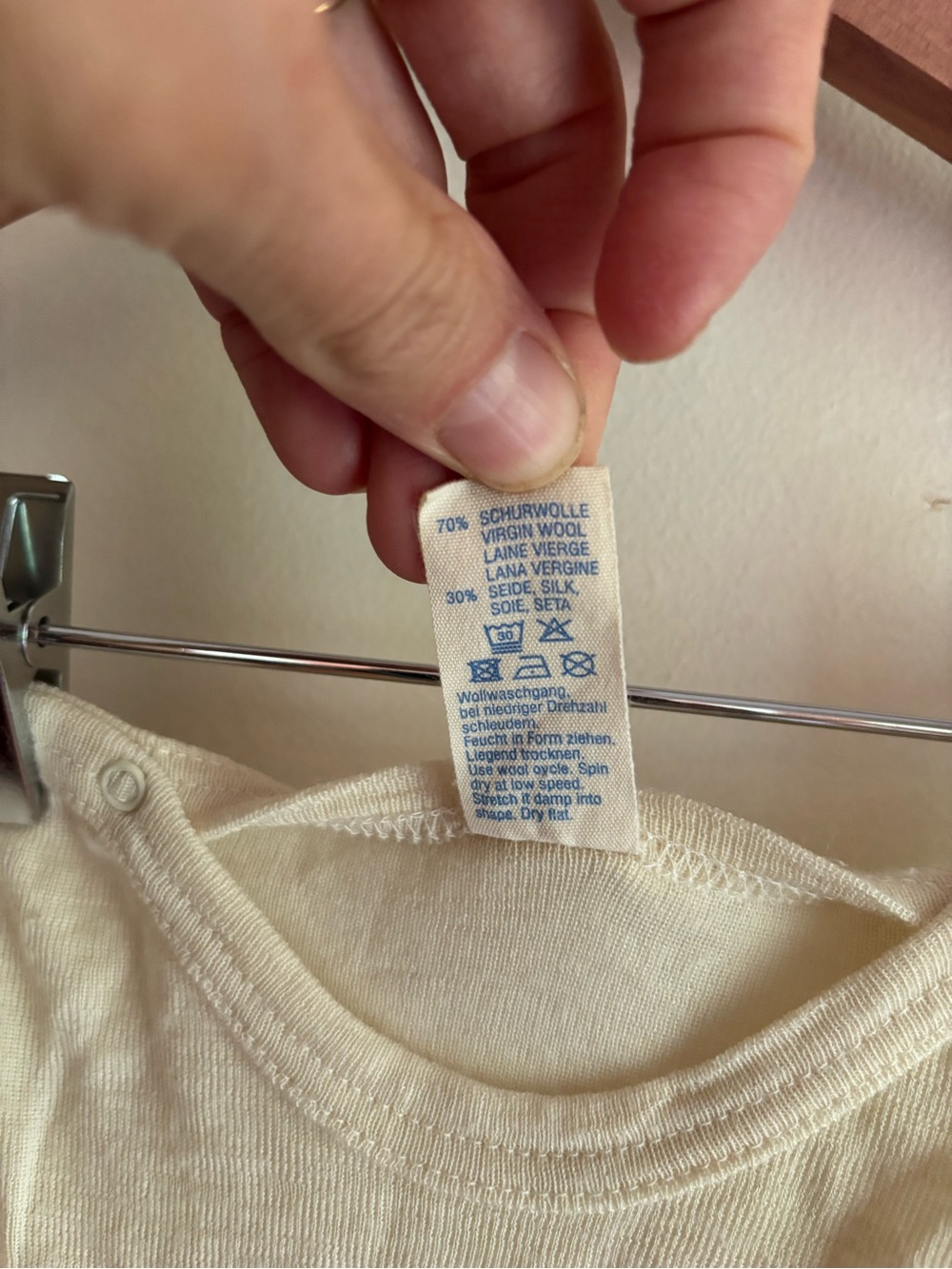 Engel wool/silk footed bodysuit organic 62/68 (3-6 mos) - Picture 7 of 7